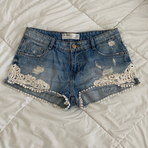 TRF DENIM ZARA SHORTS - Picture 1 of 3